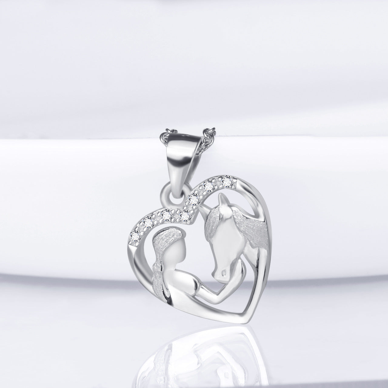 Girl And Horse Fashion Pendant