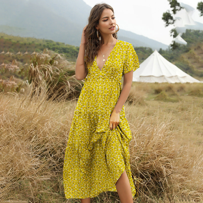 Long Floral Flowing dress