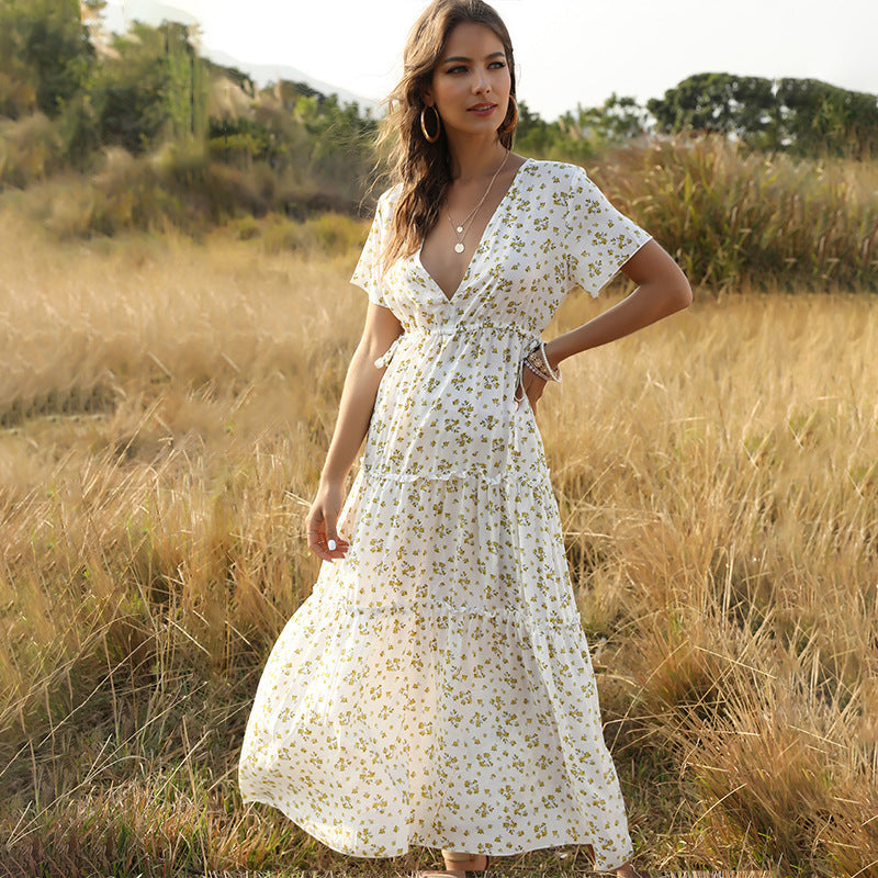 Long Floral Flowing dress