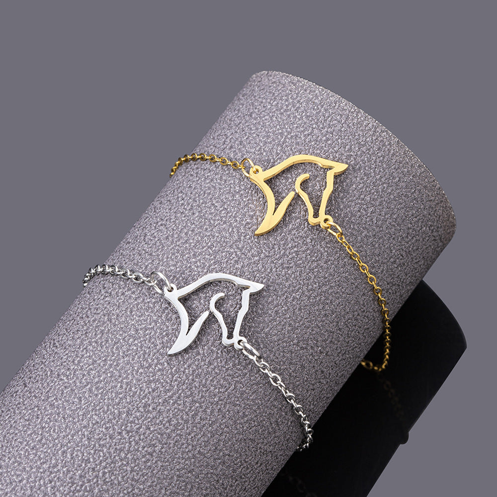 Stainless Steel Horse Head Bracelet