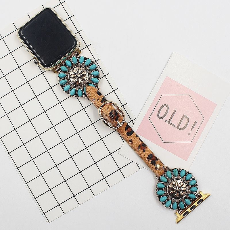 Leopard Real Horse Hair Strap