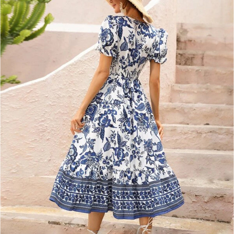 Floral short sleeve dress