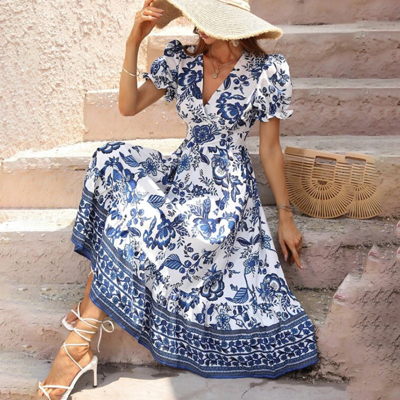 Floral short sleeve dress