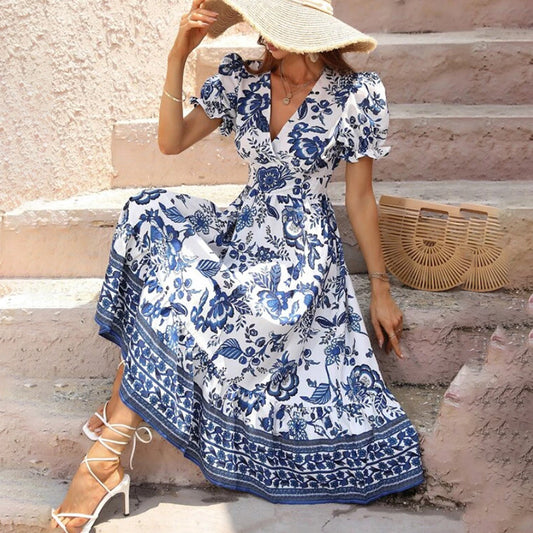 Floral short sleeve dress