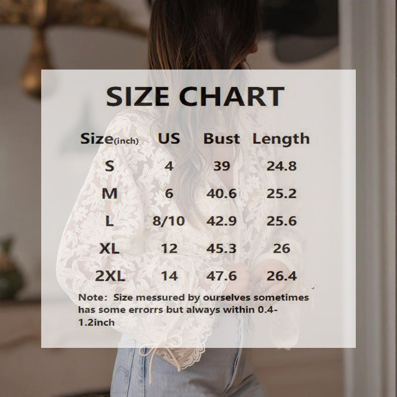Lace long sleeve top