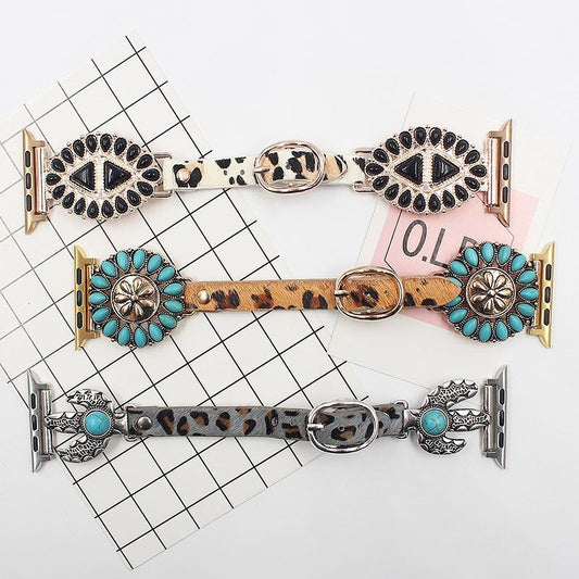 Leopard Real Horse Hair Strap